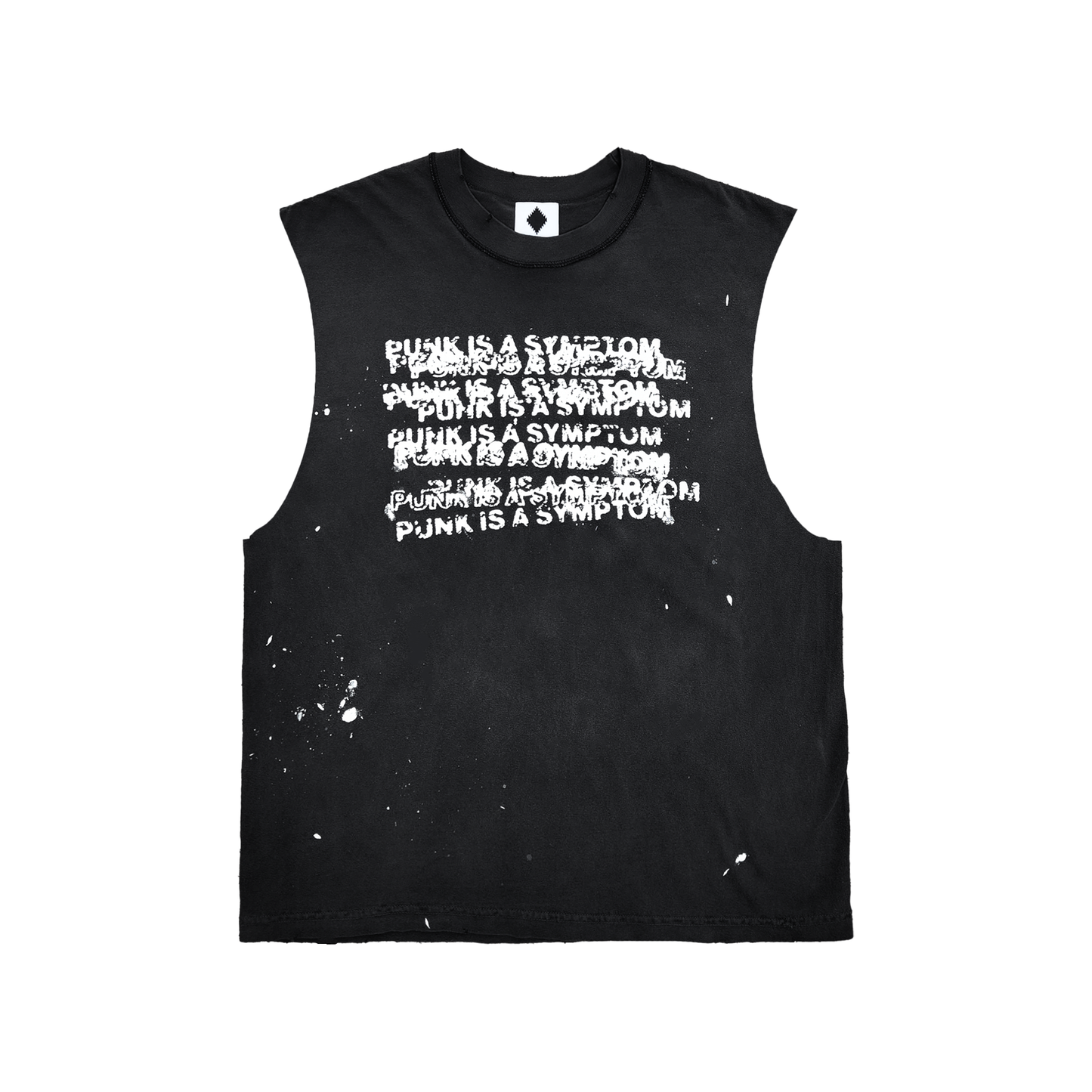 SYMPTOM SLEEVELESS T-SHIRT: BRUISED