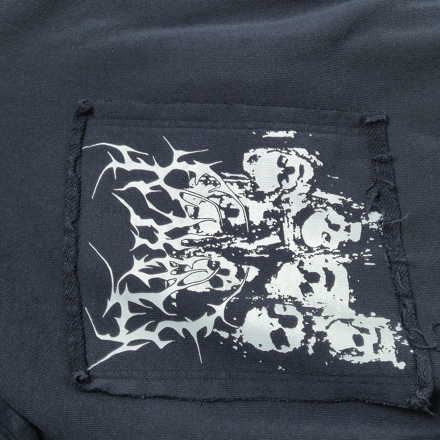 HARDCORE ZIP-UP HOODED SWEATSHIRT: CORPSE BLUE
