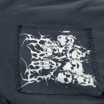 HARDCORE ZIP-UP HOODED SWEATSHIRT: CORPSE BLUE [PREORDER]
