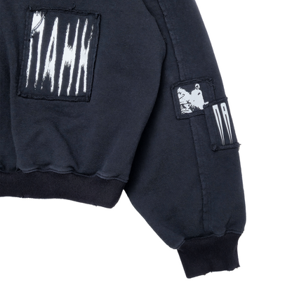 HARDCORE ZIP-UP HOODED SWEATSHIRT: CORPSE BLUE [PREORDER]