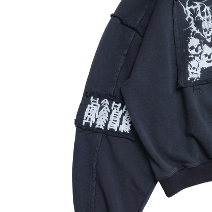 HARDCORE ZIP-UP HOODED SWEATSHIRT: CORPSE BLUE [PREORDER]