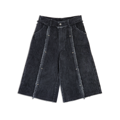 STAPLED SHORTS FADED WASHED [OVERSIZED]