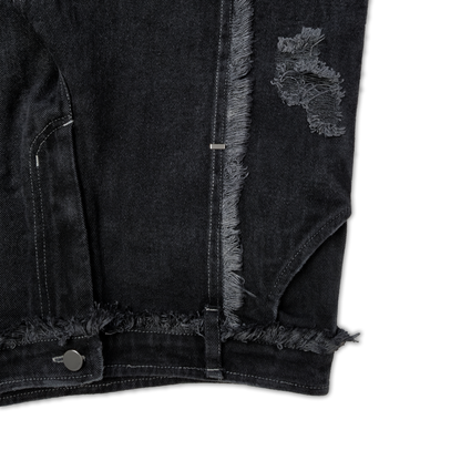 STAPLED PANTS DARK WASHED [SLIM]