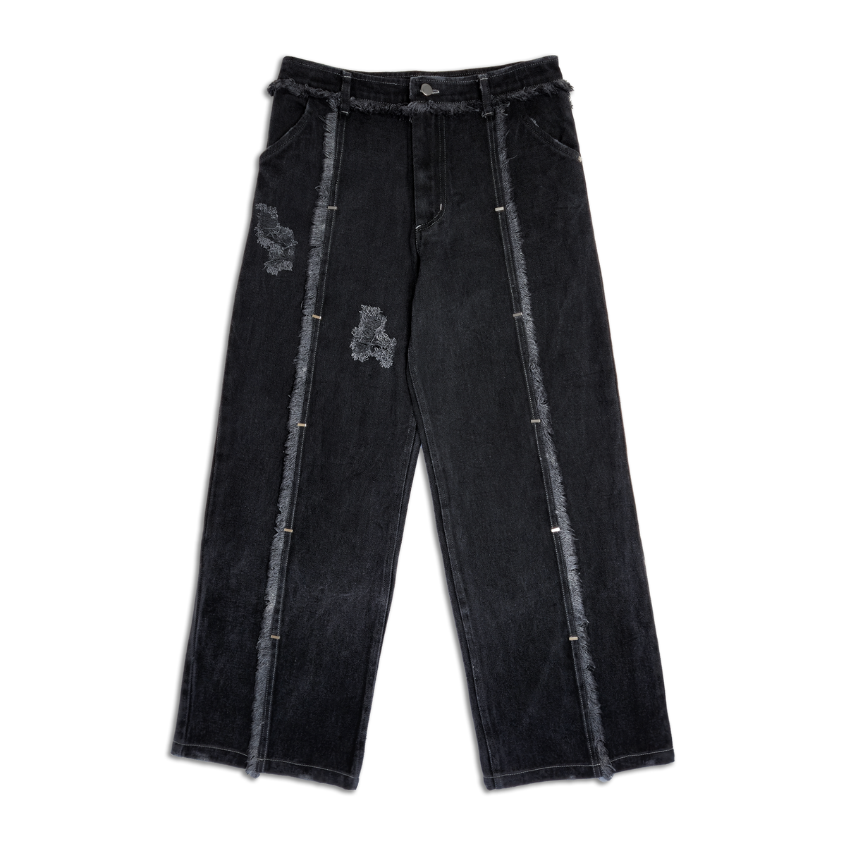 STAPLED PANTS DARK WASHED [SLIM]