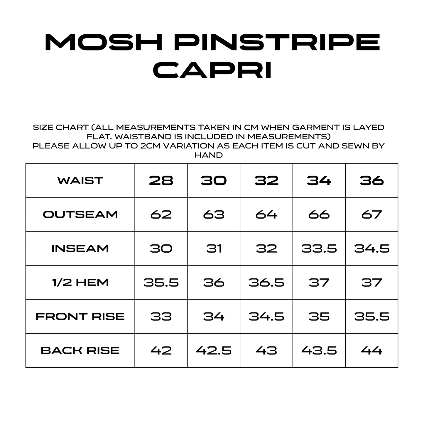 MOSH PINSTRIPE CAPRI