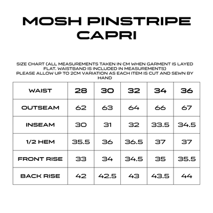 MOSH PINSTRIPE CAPRI