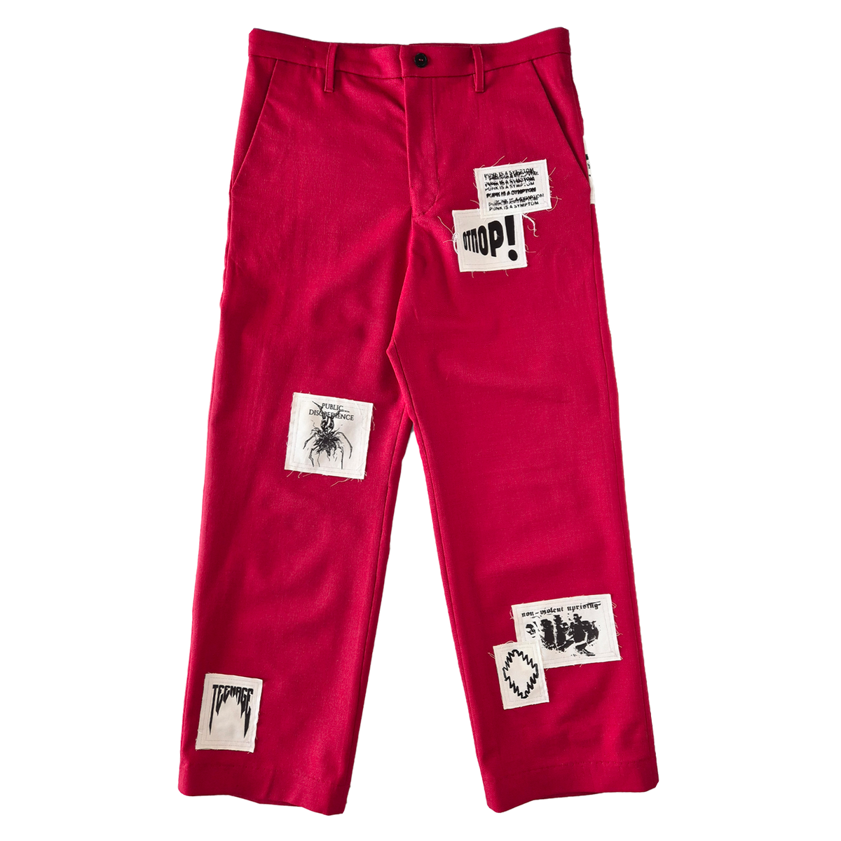PROPAGANDA RED TAILORED PANTS